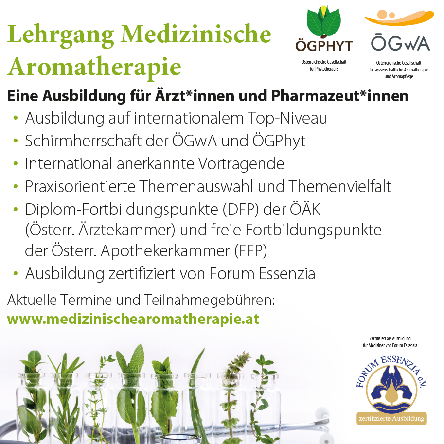 Lehrgang Medizinische Aromatherapie 2026 Lehrgang Medizinische Aromatherapie 2026